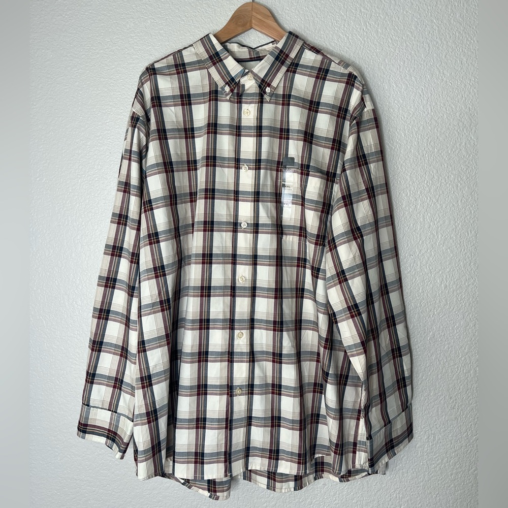 NWT Covington Men’s Plaid Button Up Shirt, XXL